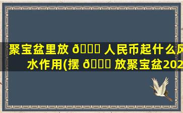 聚宝盆里放 🐛 人民币起什么风水作用(摆 🐞 放聚宝盆2023年吉日)